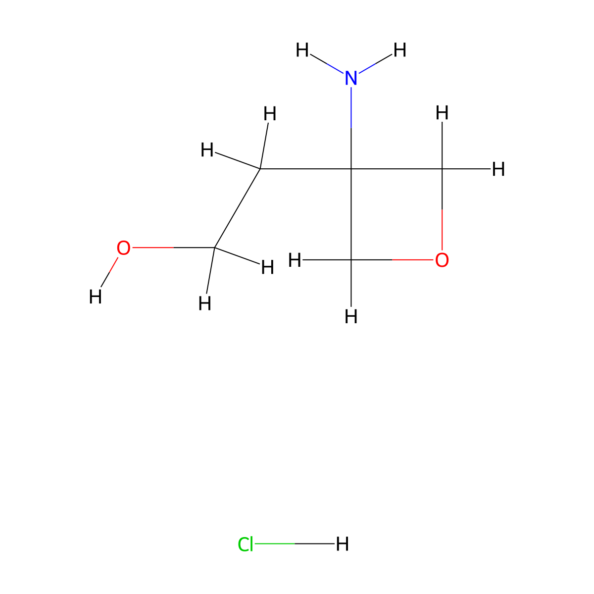 2-(3-Aminooxetan-3-yl)ethan-1-ol hydrochloride molecular structure, CAS 2138271-93-7