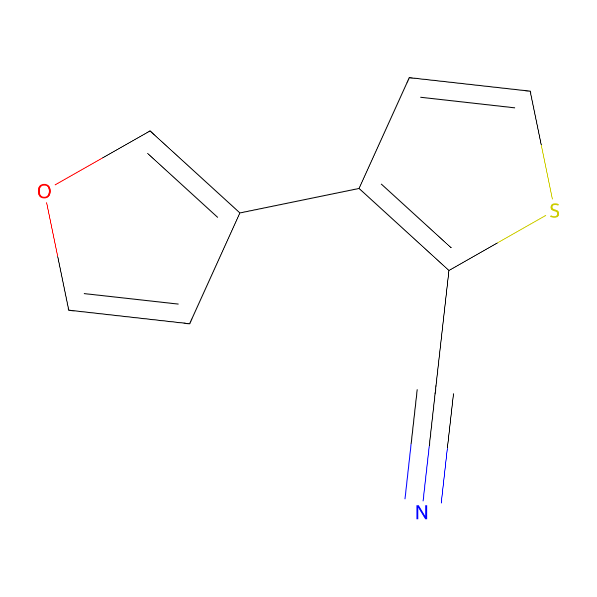 3-(Furan-3-yl)thiophene-2-carbonitrile molecular structure, CAS 2138274-45-8