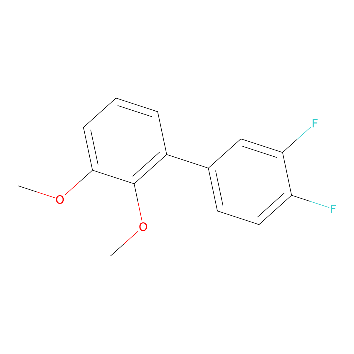 1-(3,4-Difluorophenyl)-2,3-dimethoxybenzene molecular structure, CAS 2138275-51-9