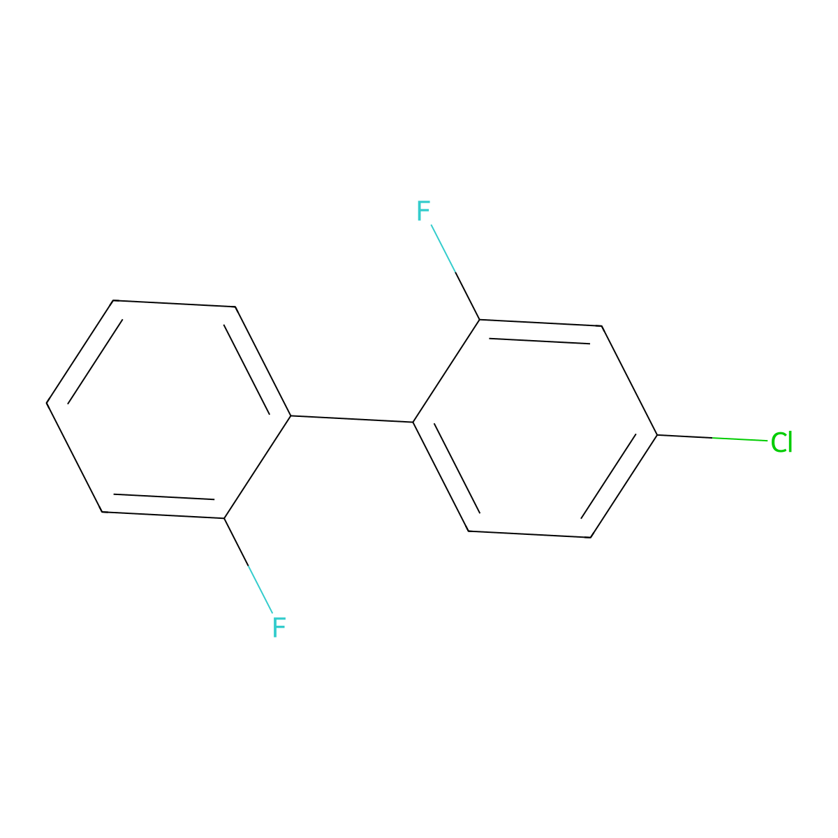 4-Chloro-2-fluoro-1-(2-fluorophenyl)benzene molecular structure, CAS 2138279-10-2