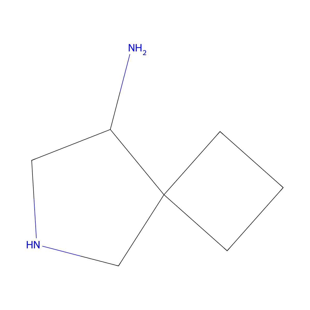 6-Azaspiro[3.4]octan-8-amine molecular structure, CAS 2138282-93-4