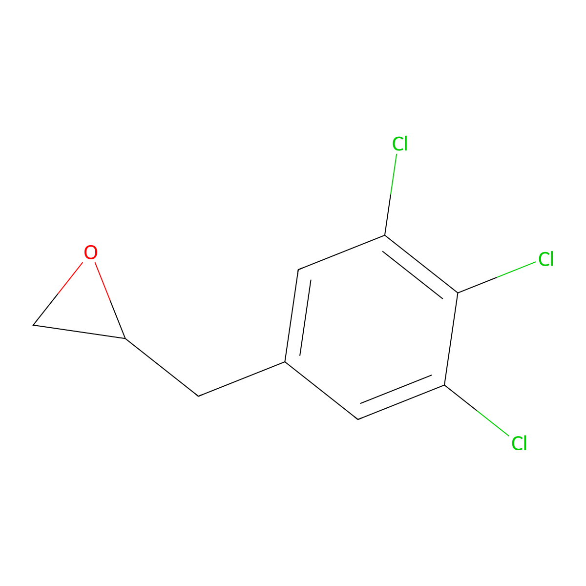 2-[(3,4,5-Trichlorophenyl)methyl]oxirane molecular structure, CAS 2138283-41-5