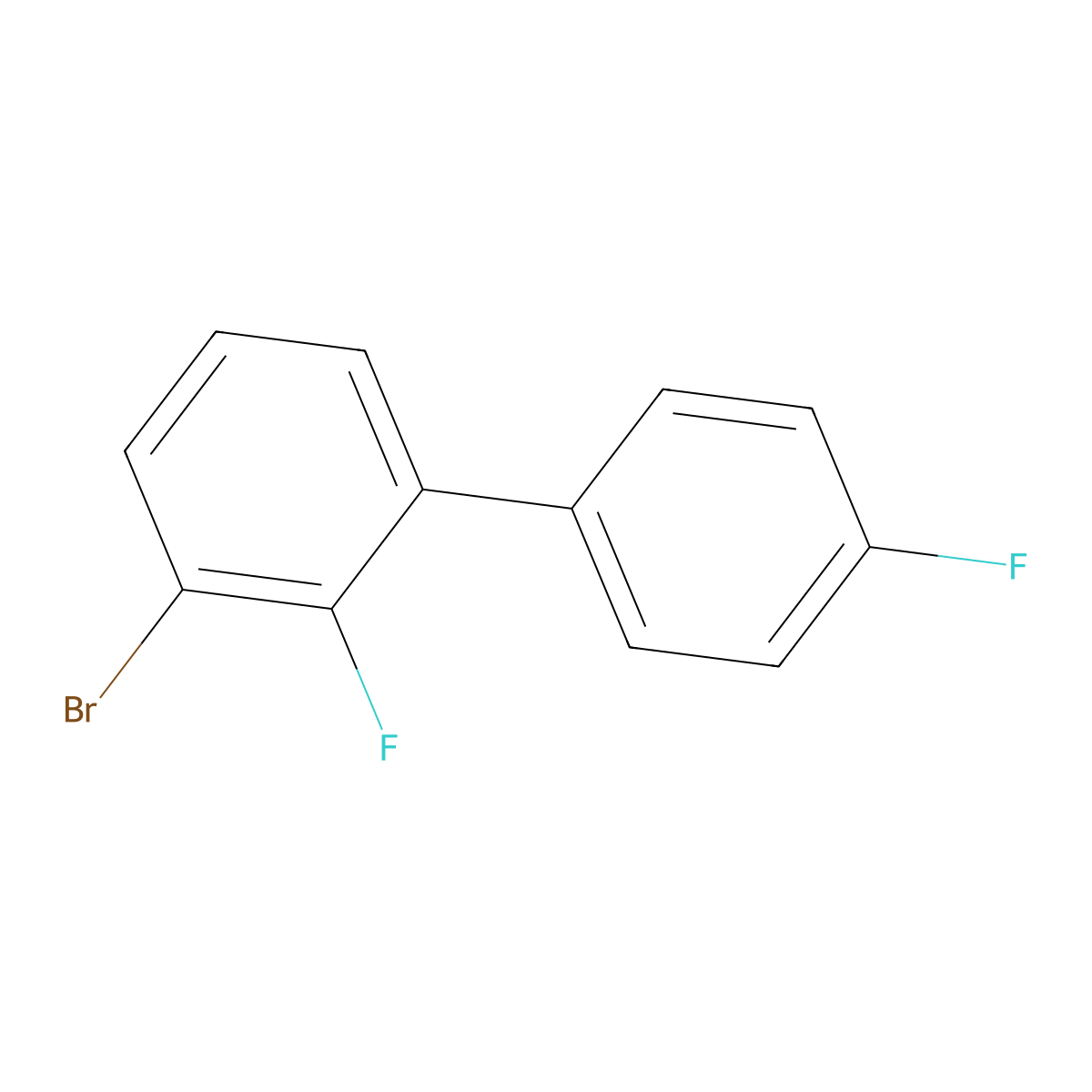 3-Bromo-2,4'-difluoro-1,1'-biphenyl molecular structure, CAS 2138284-00-9