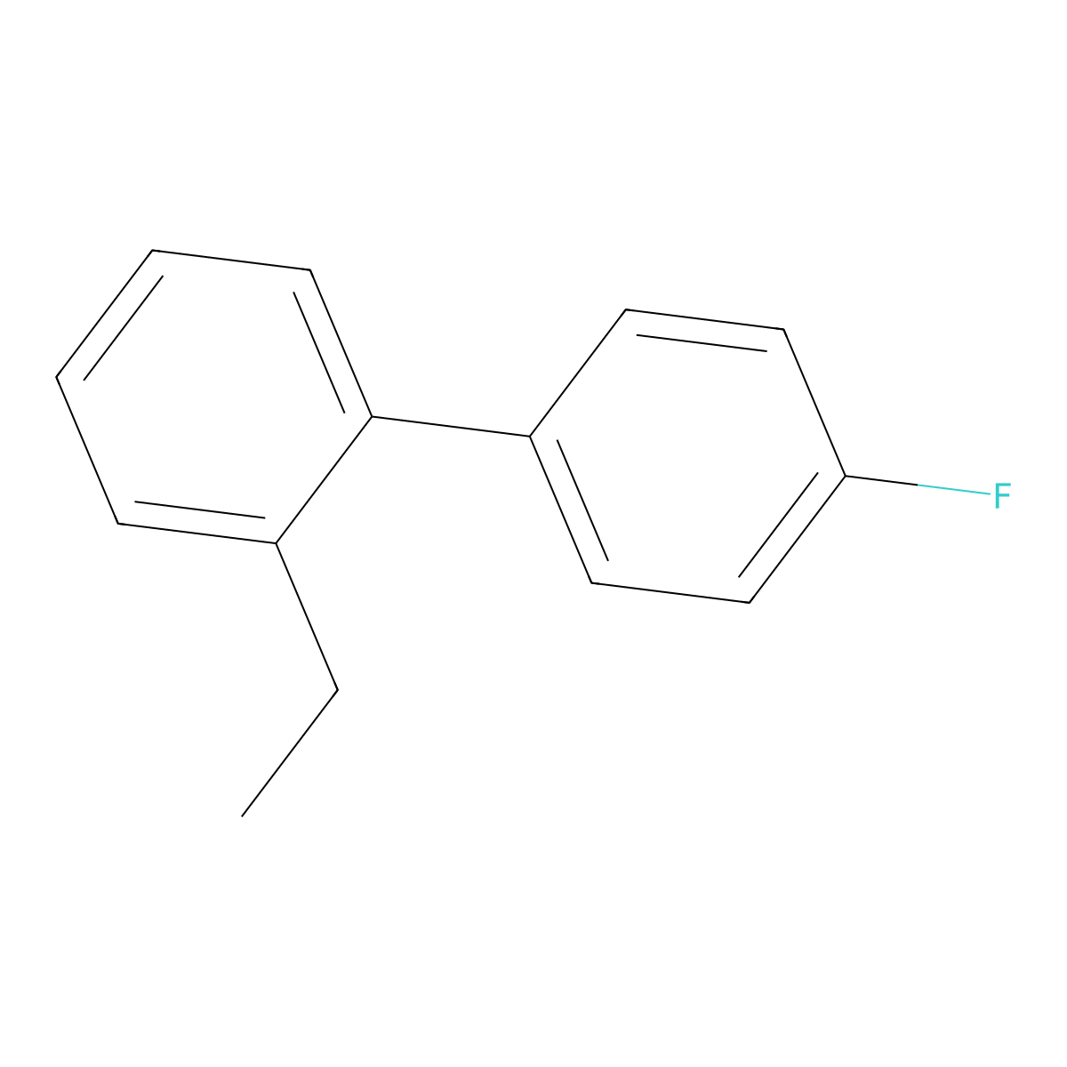 1-Ethyl-2-(4-fluorophenyl)benzene molecular structure, CAS 2138285-85-3