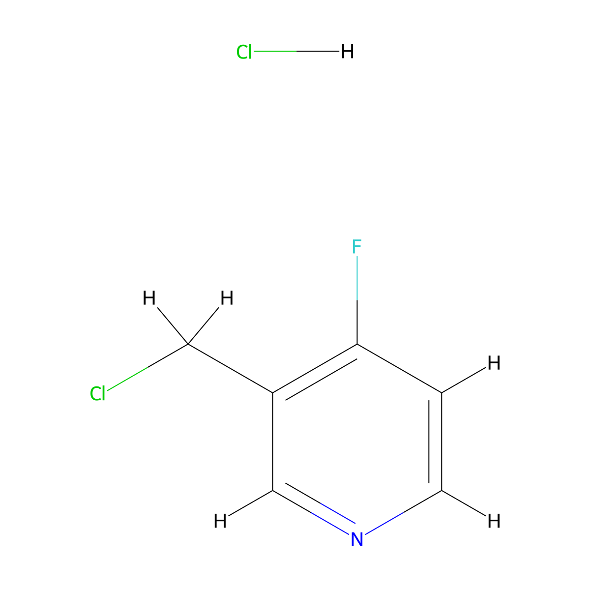 3-(Chloromethyl)-4-fluoropyridine hydrochloride molecular structure, CAS 2138287-10-0