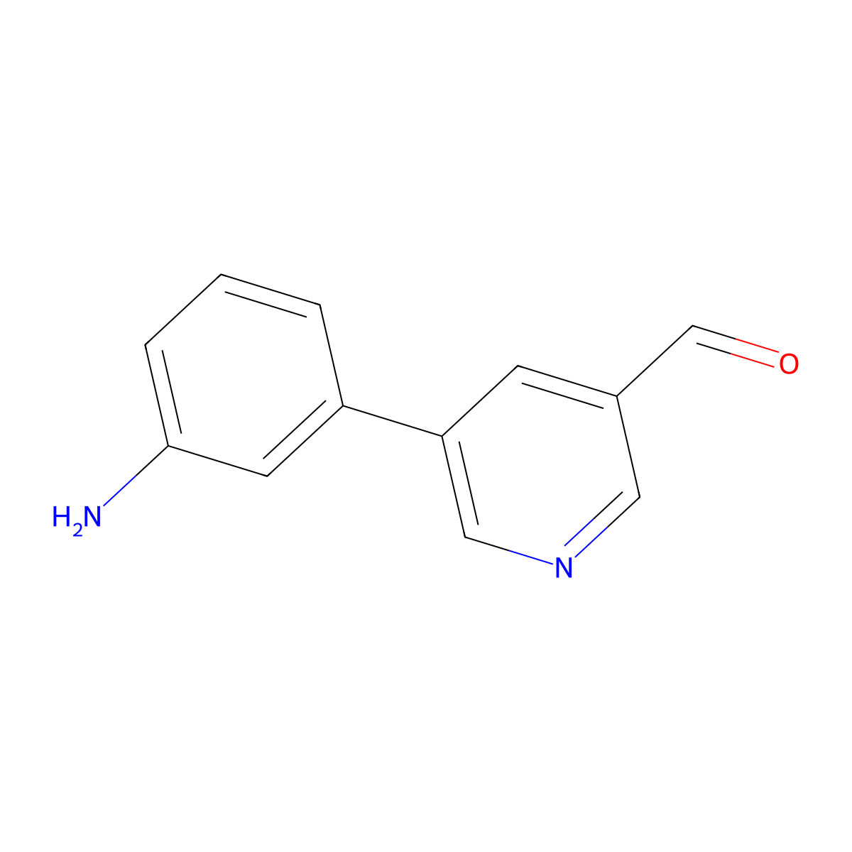 5-(3-Aminophenyl)pyridine-3-carbaldehyde molecular structure, CAS 2138287-13-3