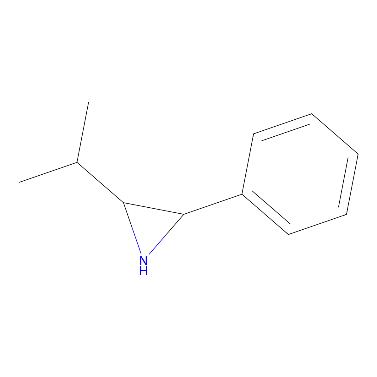 2-Phenyl-3-(propan-2-yl)aziridine molecular structure, CAS 2138287-22-4