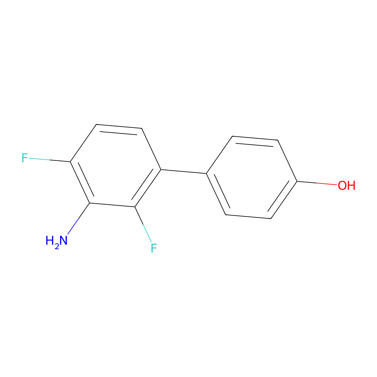 4-(3-Amino-2,4-difluorophenyl)phenol molecular structure, CAS 2138287-77-9