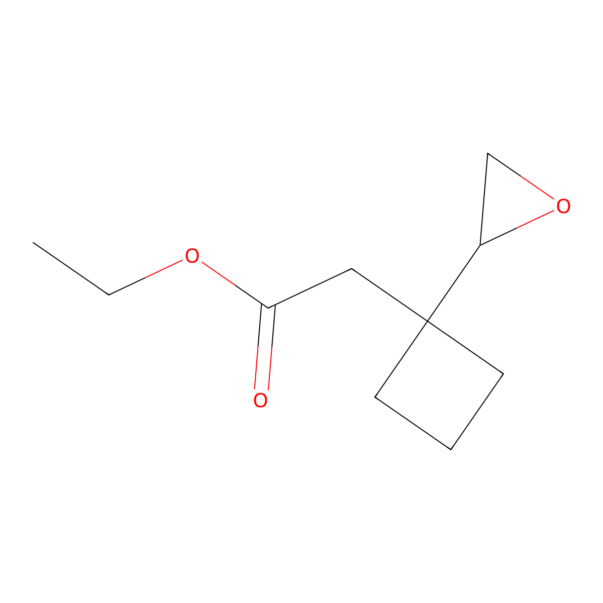 Ethyl 2-[1-(oxiran-2-yl)cyclobutyl]acetate molecular structure, CAS 2138288-02-3