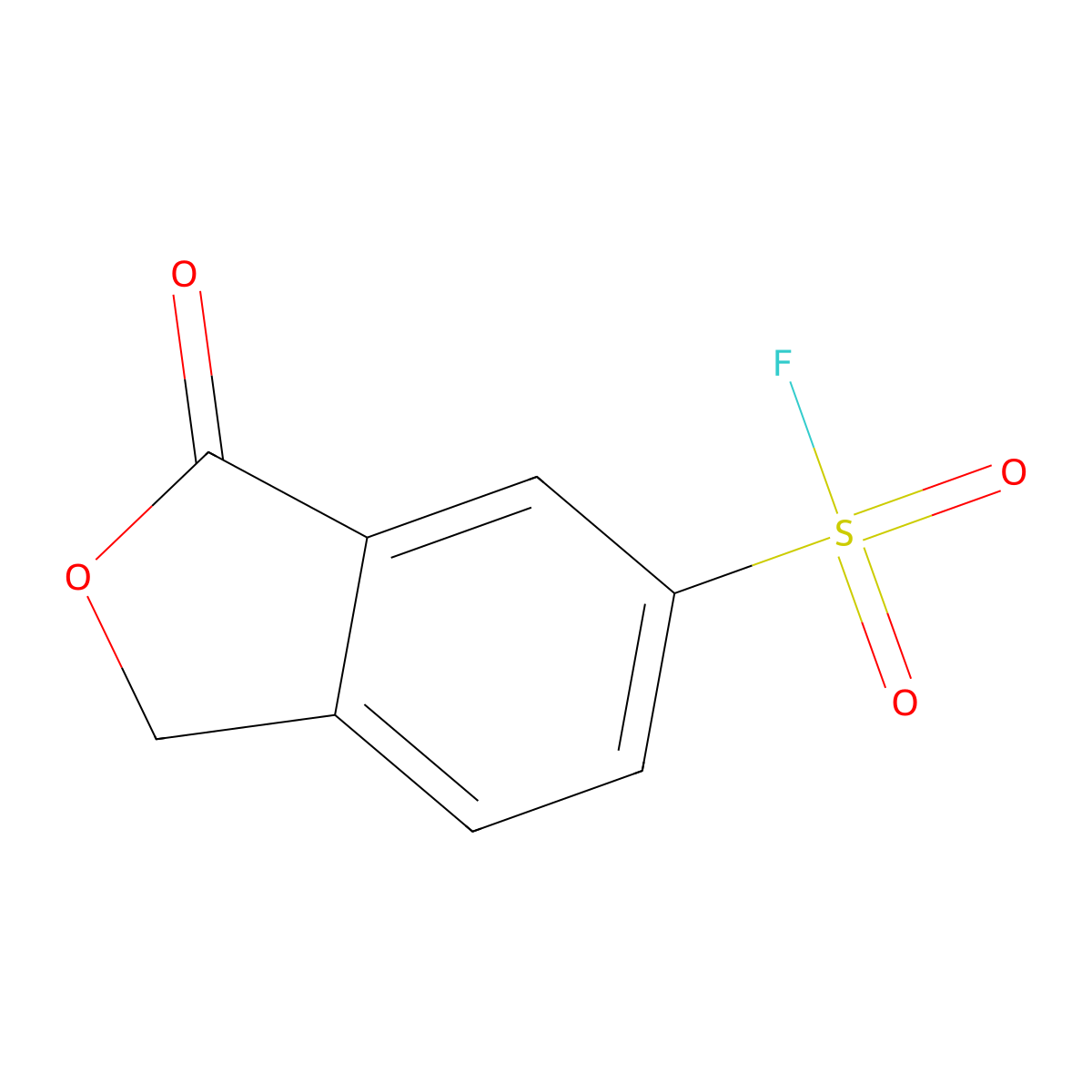3-Oxo-1,3-dihydro-2-benzofuran-5-sulfonyl fluoride molecular structure, CAS 2138293-44-2