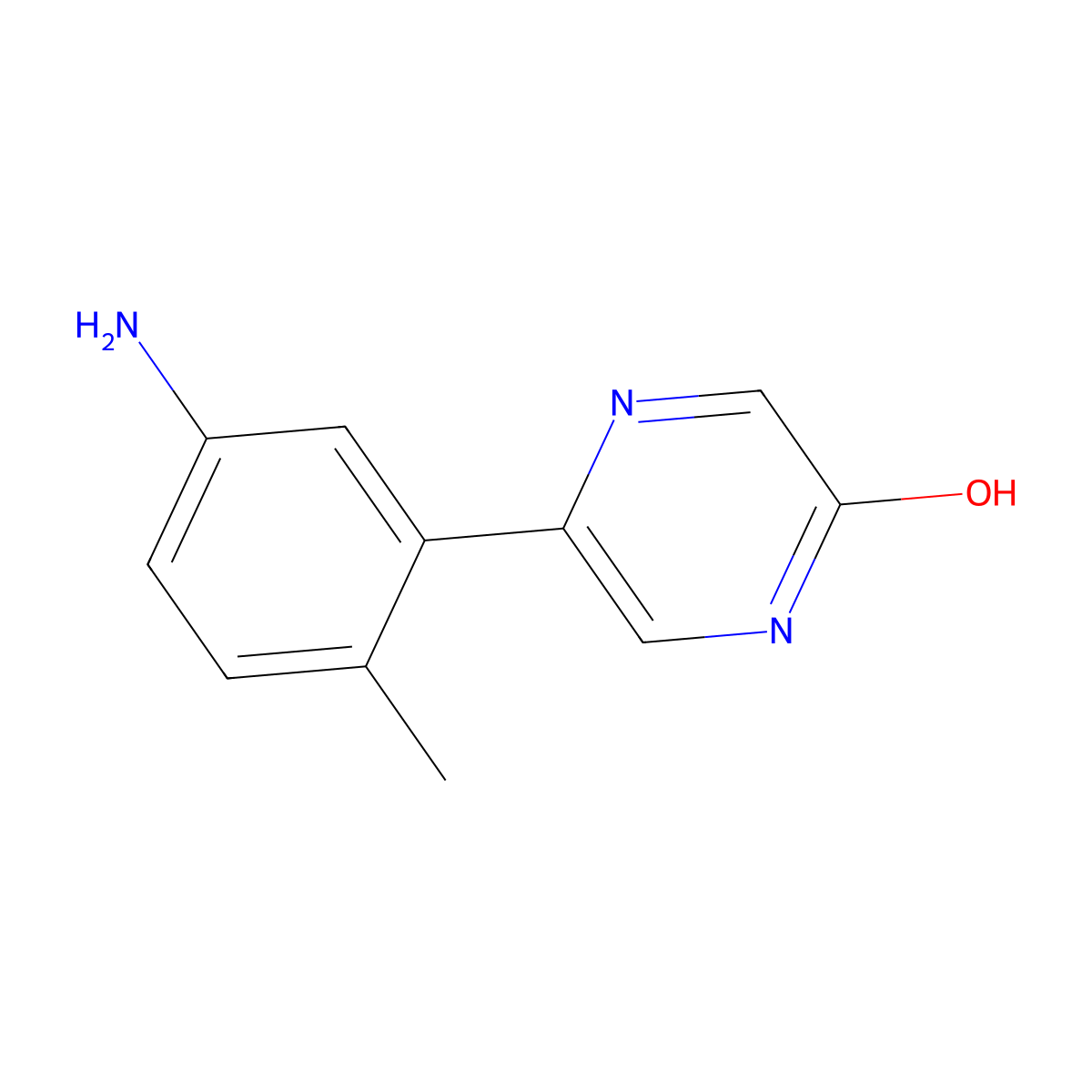 5-(5-Amino-2-methylphenyl)pyrazin-2-ol molecular structure, CAS 2138294-05-8