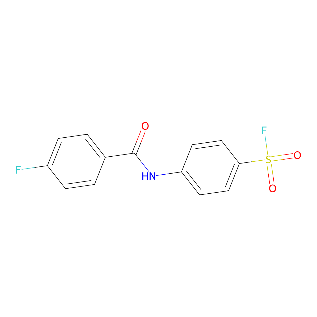 4-(4-Fluorobenzamido)benzene-1-sulfonyl fluoride molecular structure, CAS 2138295-00-6