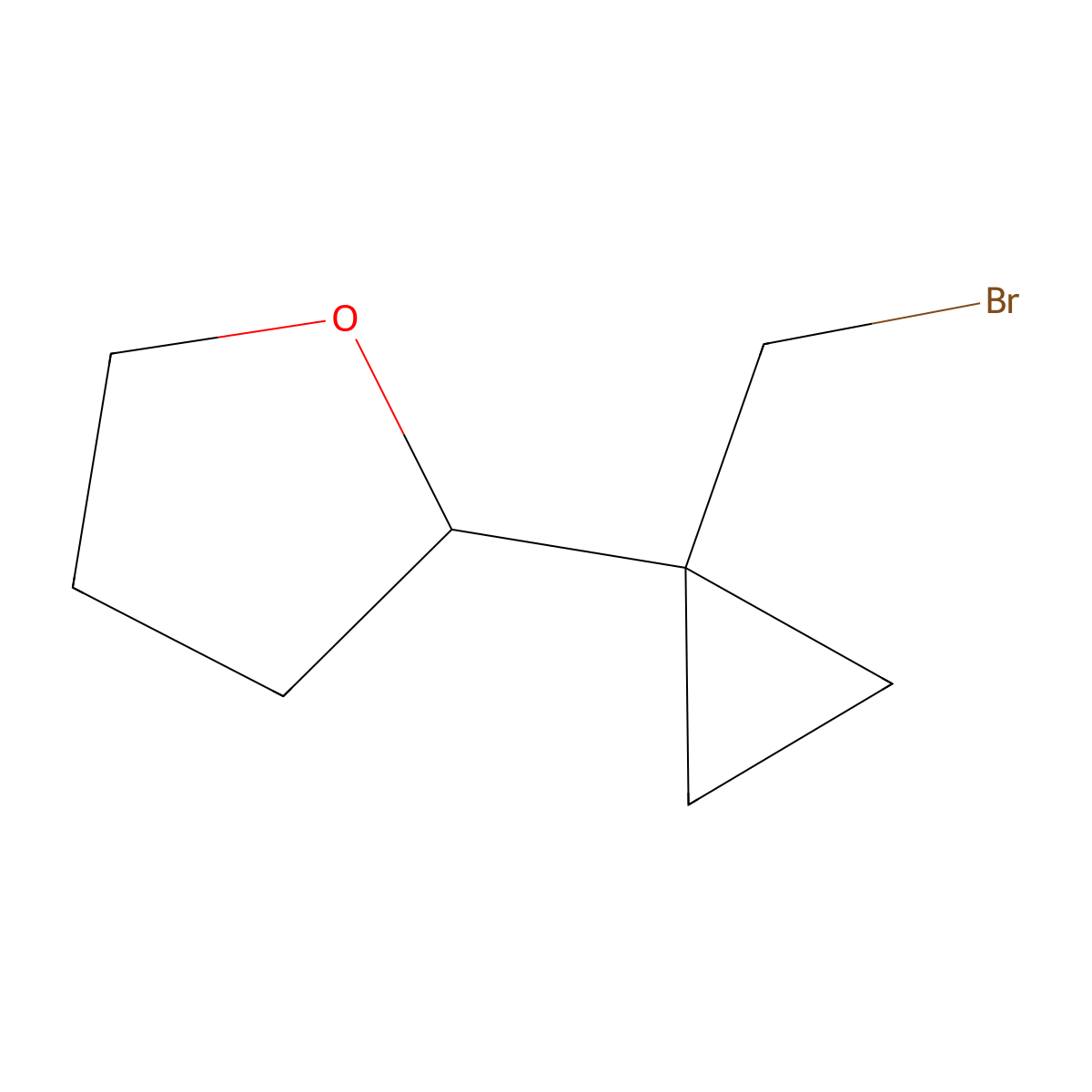 2-[1-(Bromomethyl)cyclopropyl]oxolane molecular structure, CAS 2138297-98-8