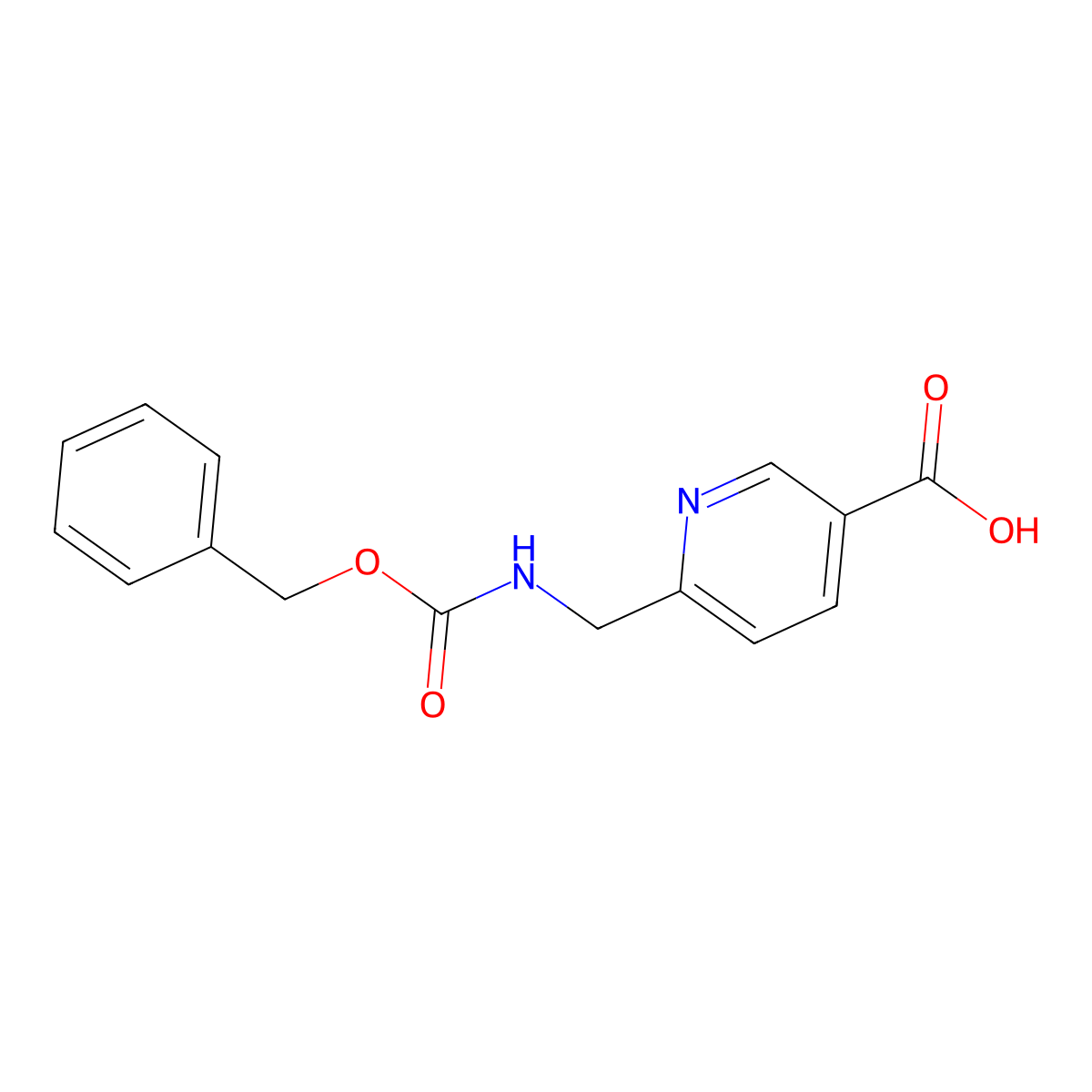 6-({[(Benzyloxy)carbonyl]amino}methyl)pyridine-3-carboxylic acid molecular structure, CAS 2138304-17-1