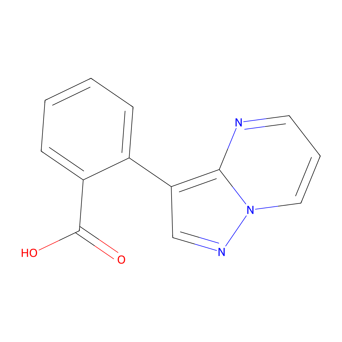 2-{Pyrazolo[1,5-a]pyrimidin-3-yl}benzoic acid molecular structure, CAS 2138304-42-2