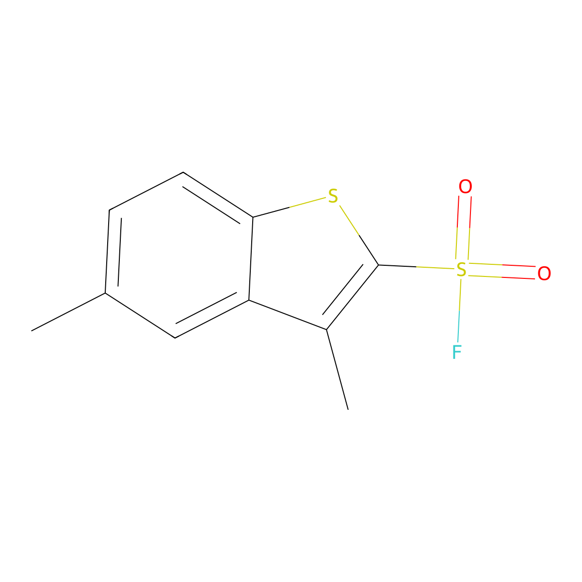 3,5-Dimethyl-1-benzothiophene-2-sulfonyl fluoride molecular structure, CAS 2138304-77-3