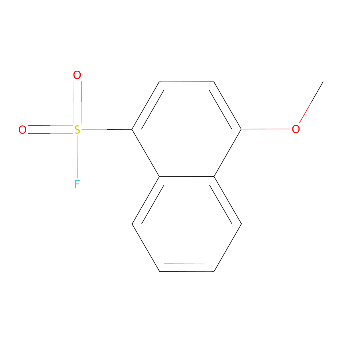 4-Methoxynaphthalene-1-sulfonyl fluoride molecular structure, CAS 2138304-81-9