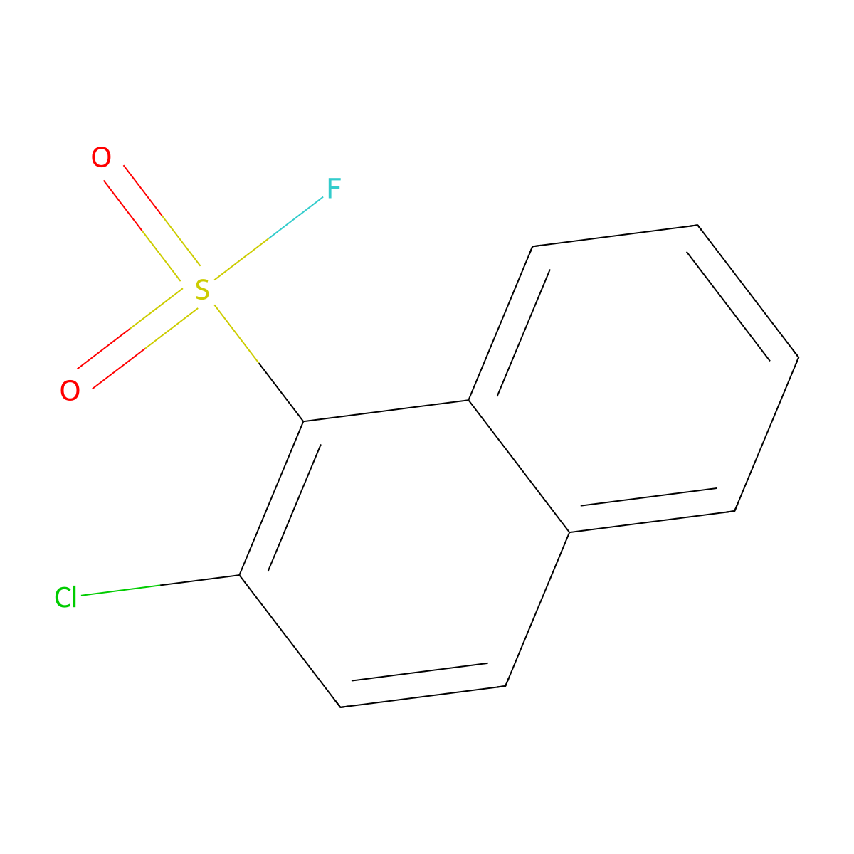 2-Chloronaphthalene-1-sulfonyl fluoride molecular structure, CAS 2138304-91-1