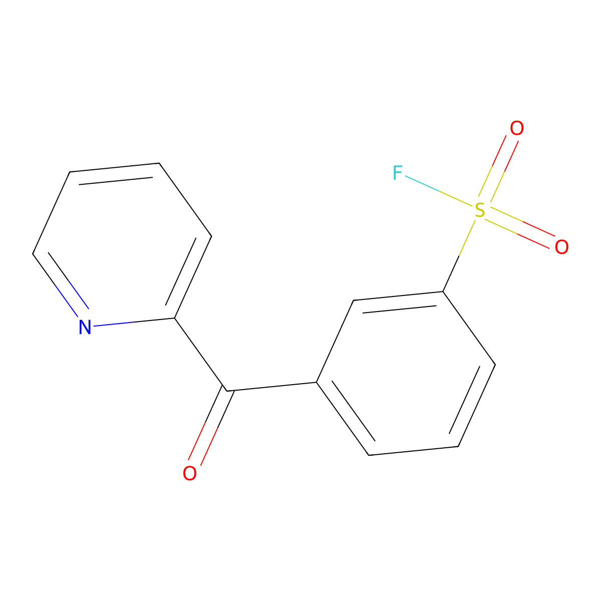 3-(Pyridine-2-carbonyl)benzene-1-sulfonyl fluoride molecular structure, CAS 2138307-87-4