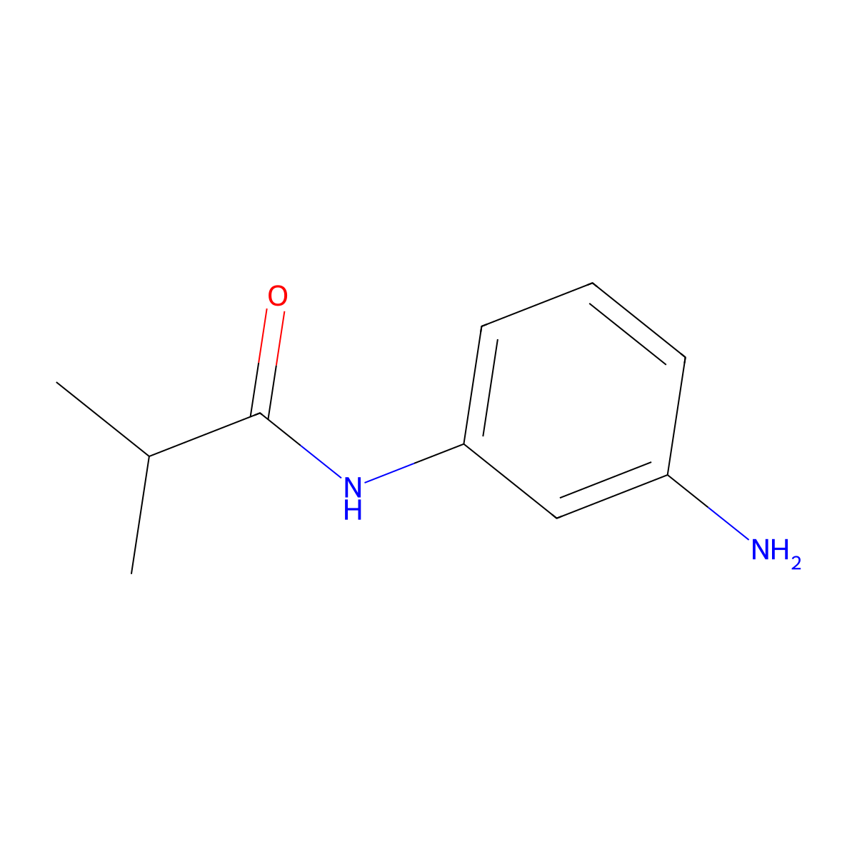 N-(3-aminophenyl)-2-methylpropanamide molecular structure, CAS 213831-00-6