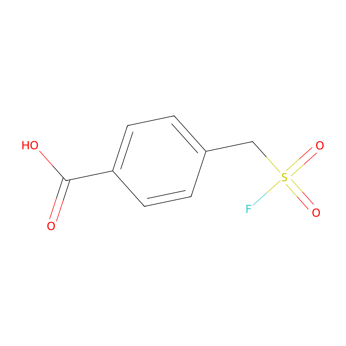 4-[(Fluorosulfonyl)methyl]benzoicacid molecular structure, CAS 2138312-26-0