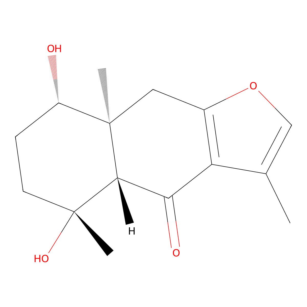 Zedoarofuran molecular structure, CAS 213833-34-2