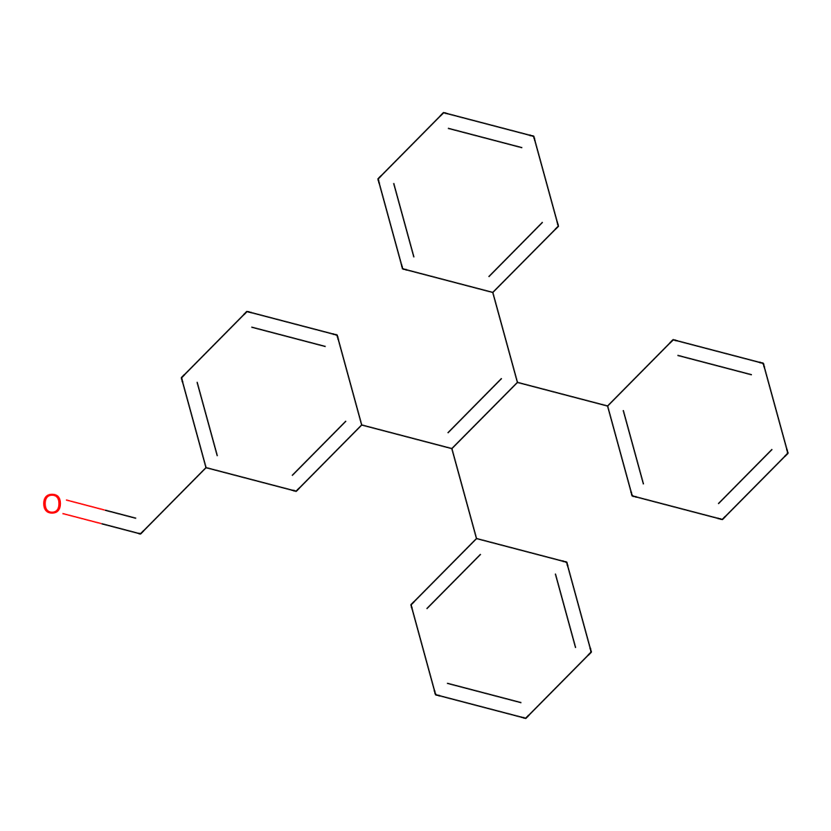 3-(1,2,2-Triphenylvinyl)benzaldehyde molecular structure, CAS 2138330-46-6