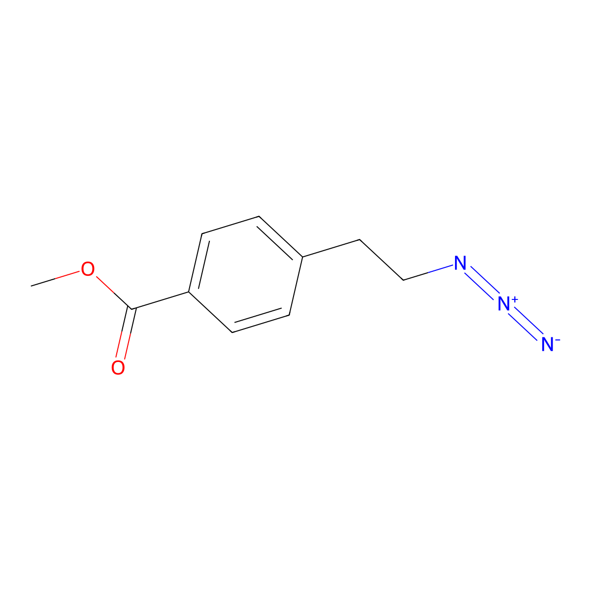 Methyl 4-(2-azidoethyl)benzoate molecular structure, CAS 2138330-51-3