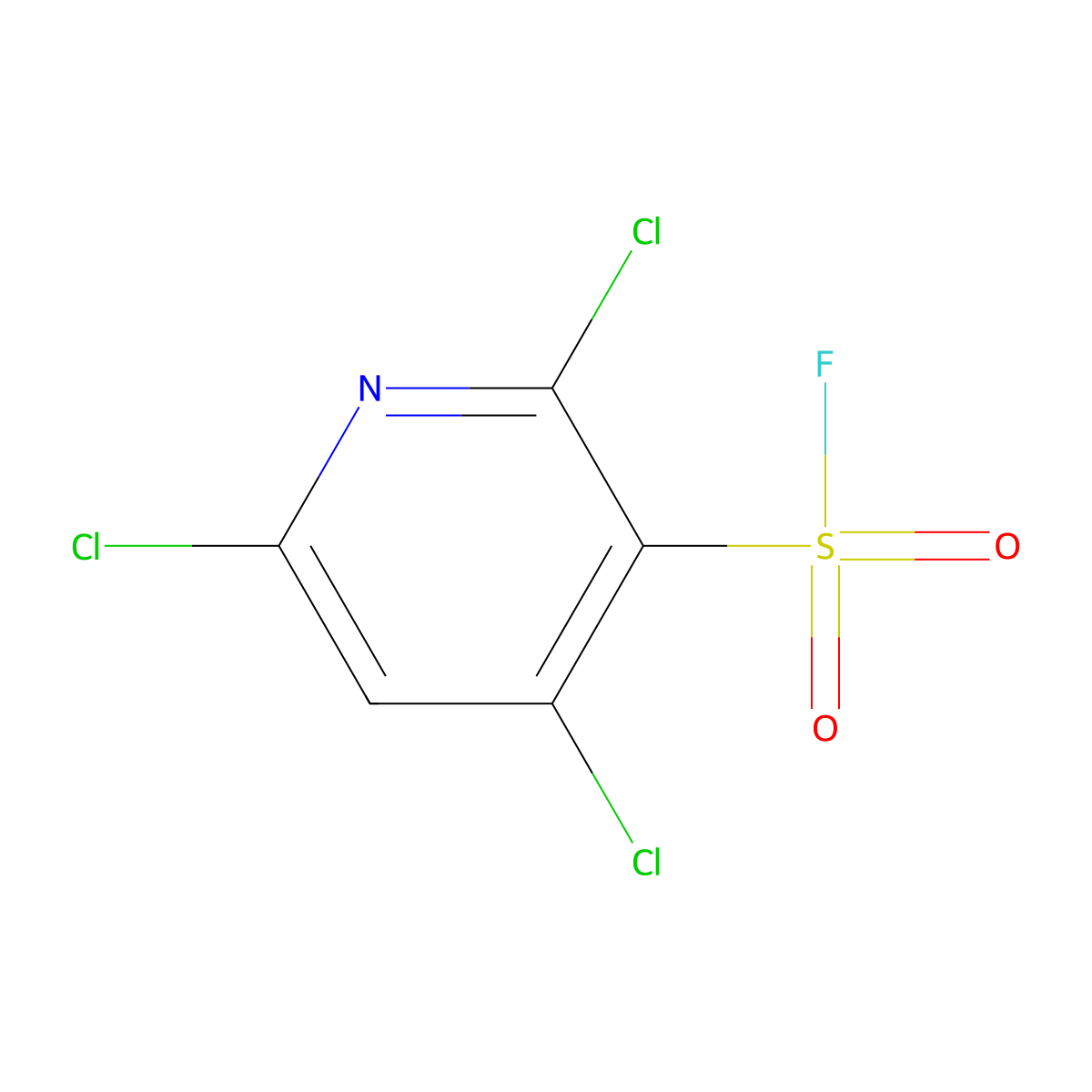 2,4,6-Trichloropyridine-3-sulfonyl fluoride molecular structure, CAS 2138331-74-3