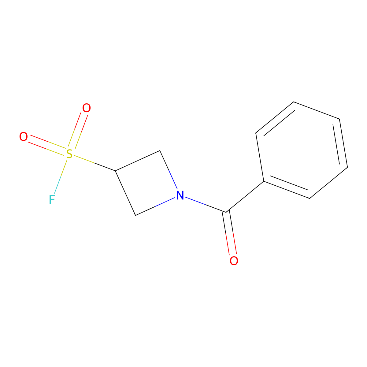 1-Benzoylazetidine-3-sulfonyl fluoride molecular structure, CAS 2138332-50-8