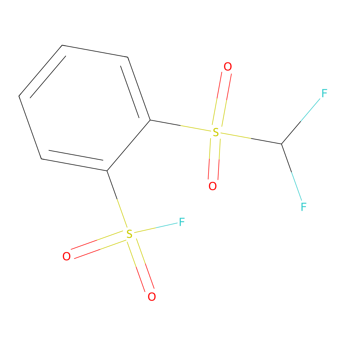 2-Difluoromethanesulfonylbenzene-1-sulfonyl fluoride molecular structure, CAS 2138332-60-0