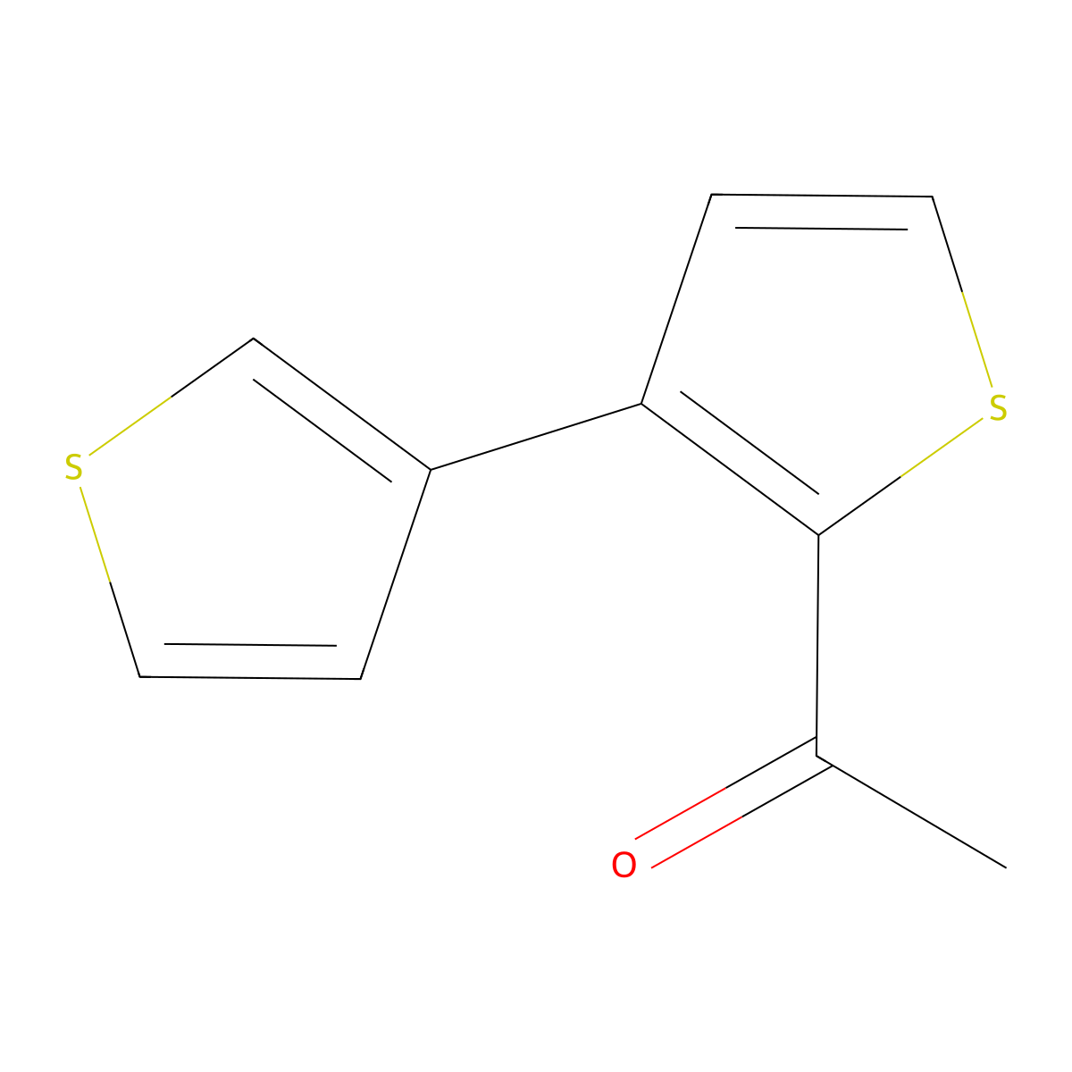 1-[3-(Thiophen-3-yl)thiophen-2-yl]ethan-1-one molecular structure, CAS 2138334-10-6