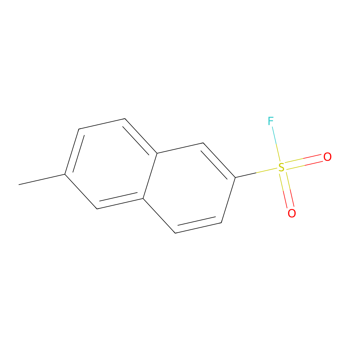 6-Methylnaphthalene-2-sulfonyl fluoride molecular structure, CAS 2138334-79-7