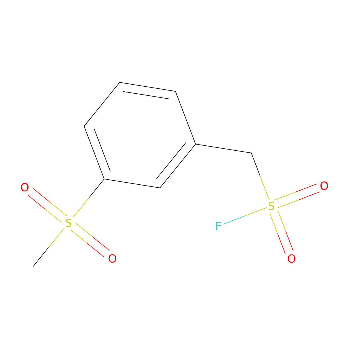 (3-Methanesulfonylphenyl)methanesulfonyl fluoride molecular structure, CAS 2138334-91-3