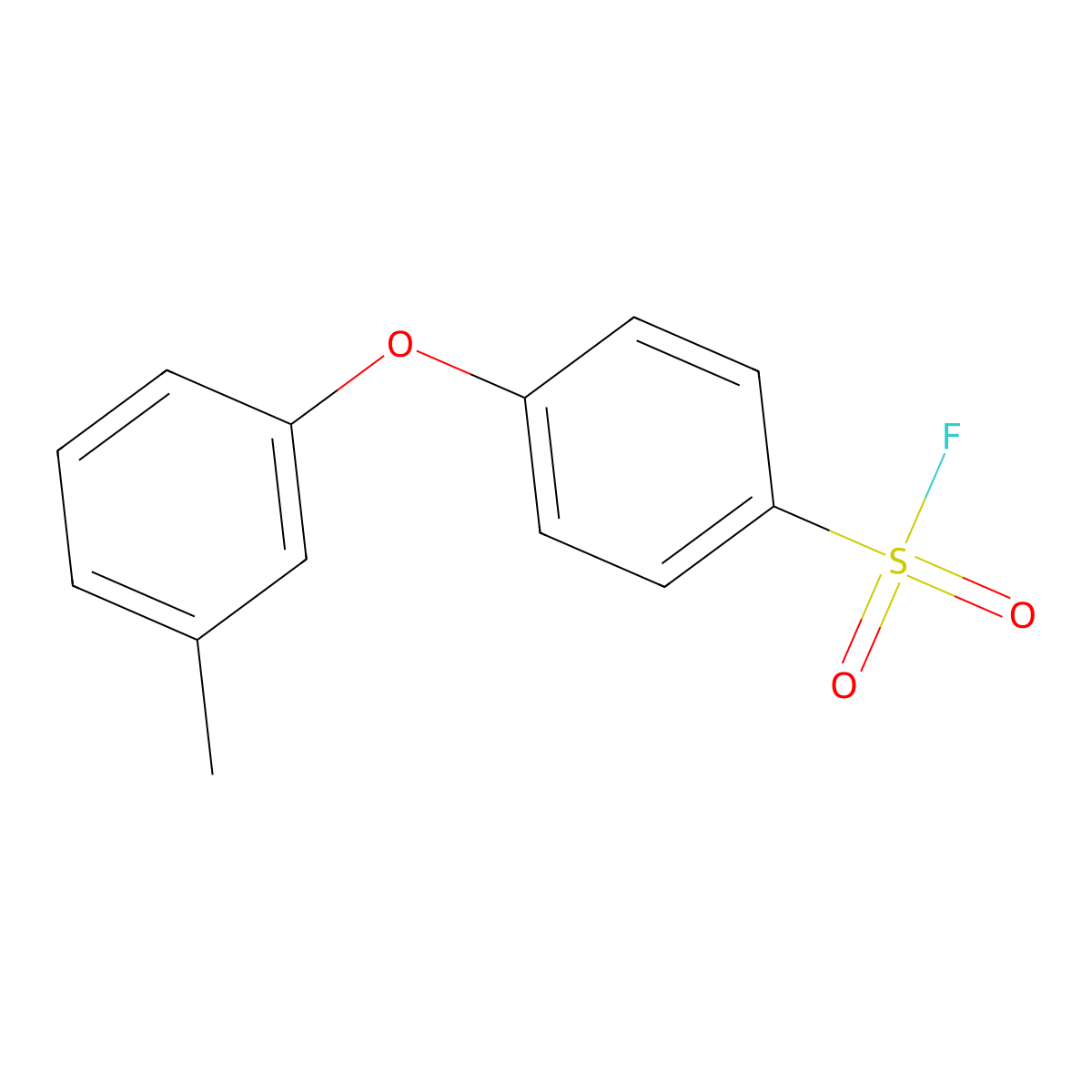 4-(3-Methylphenoxy)benzene-1-sulfonyl fluoride molecular structure, CAS 2138335-49-4