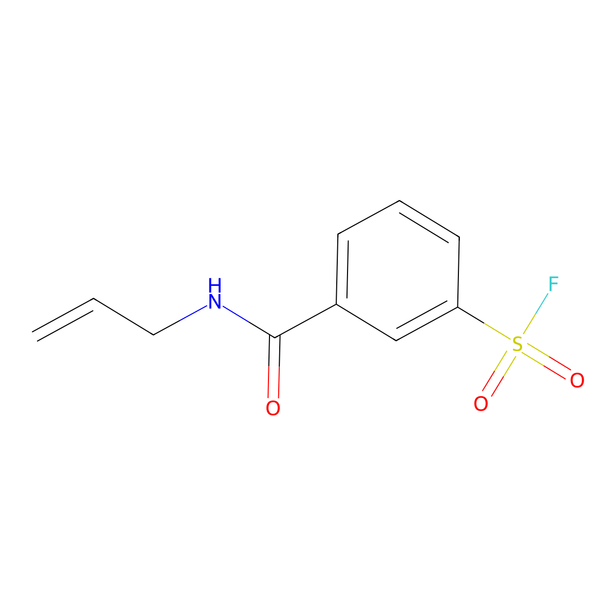 3-[(Prop-2-en-1-yl)carbamoyl]benzene-1-sulfonyl fluoride molecular structure, CAS 2138335-65-4