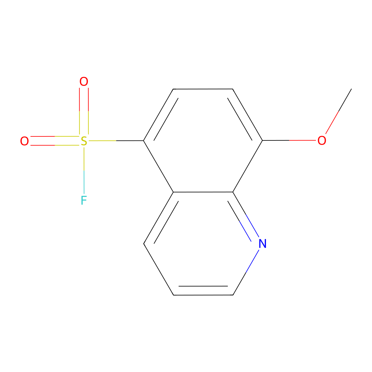 8-Methoxyquinoline-5-sulfonyl fluoride molecular structure, CAS 2138335-78-9