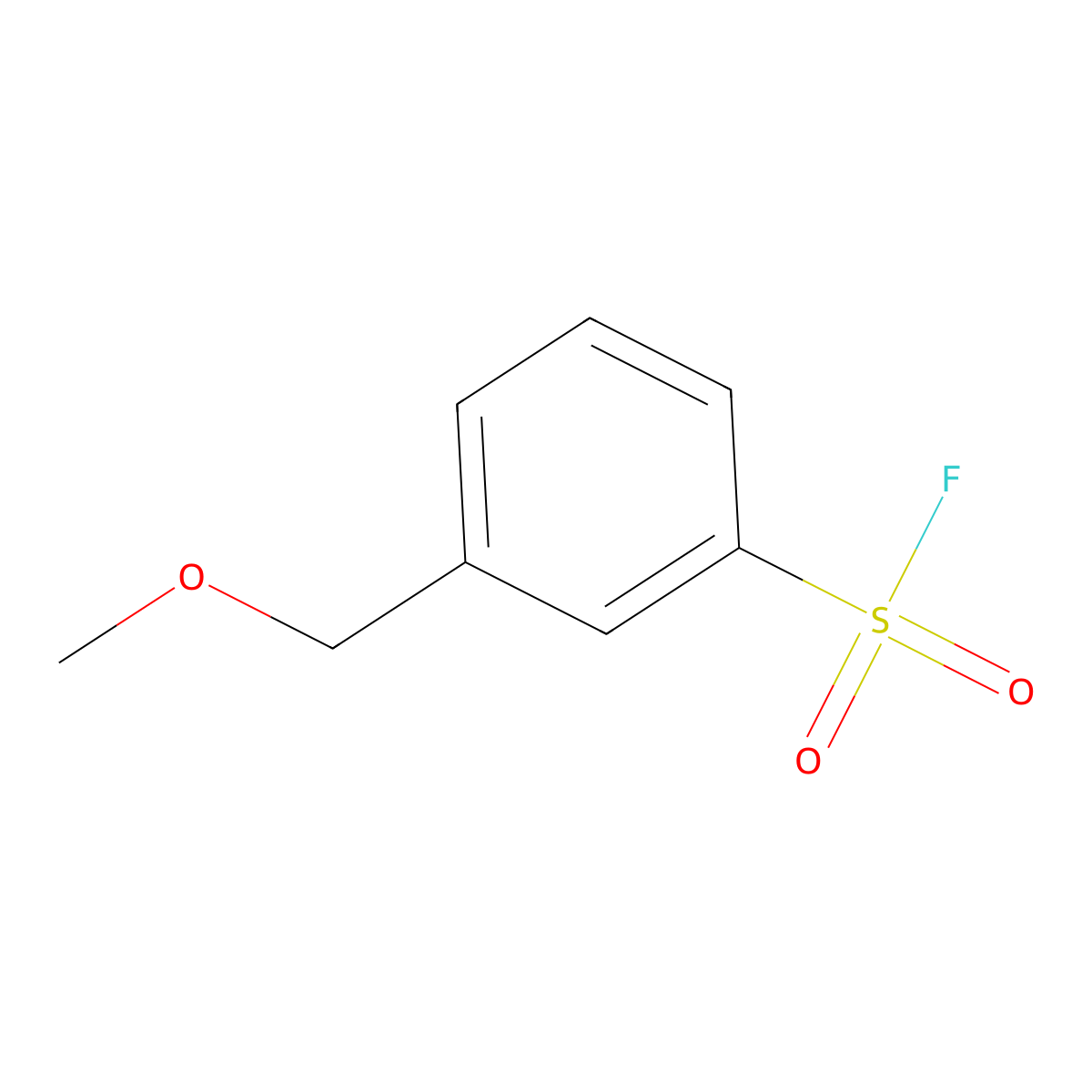 3-(Methoxymethyl)benzene-1-sulfonyl fluoride molecular structure, CAS 2138340-51-7