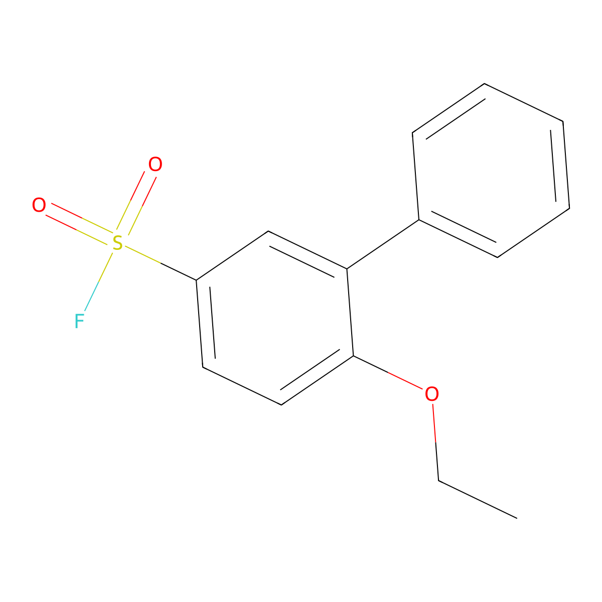 4-Ethoxy-3-phenylbenzene-1-sulfonyl fluoride molecular structure, CAS 2138340-64-2