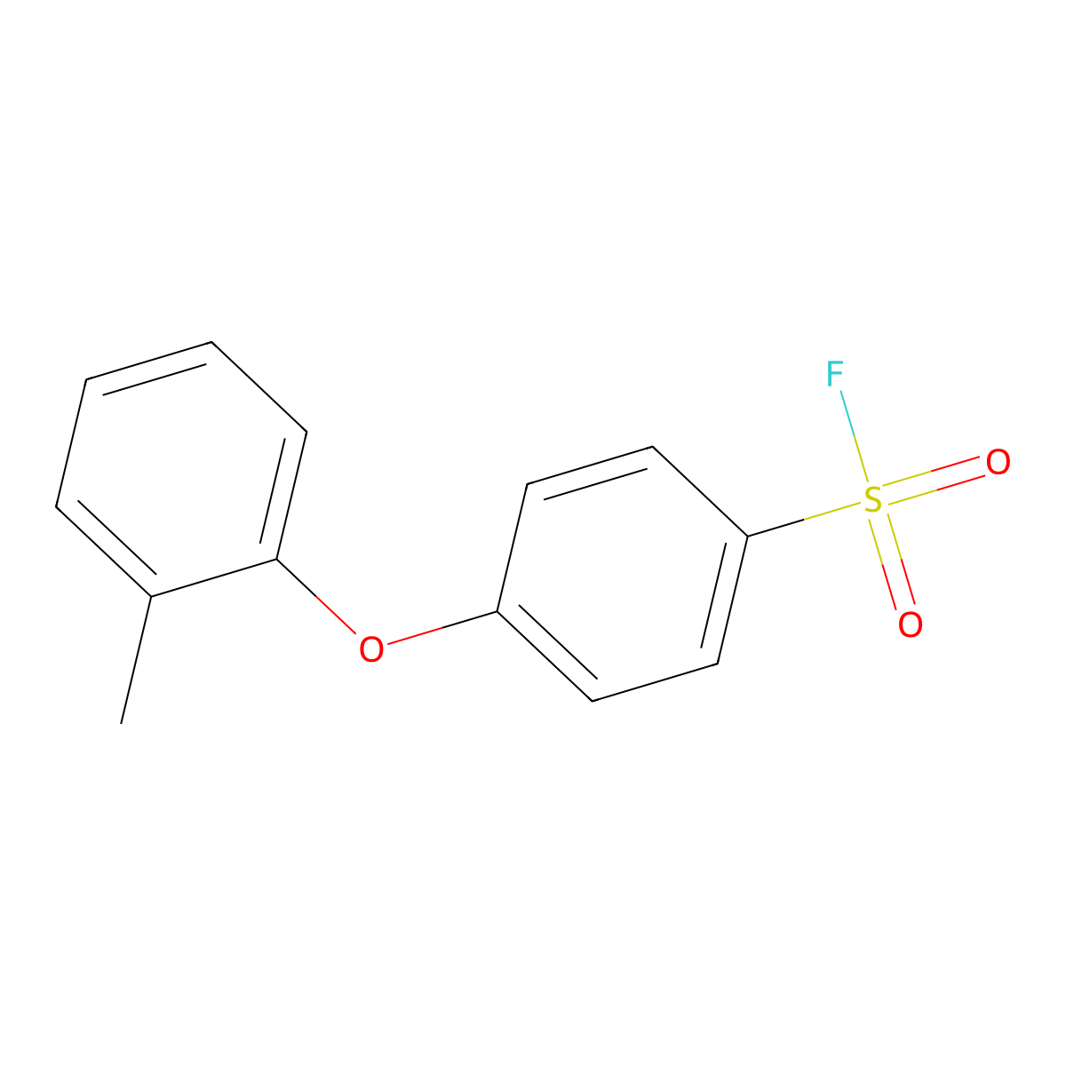 4-(2-Methylphenoxy)benzene-1-sulfonyl fluoride molecular structure, CAS 2138340-73-3