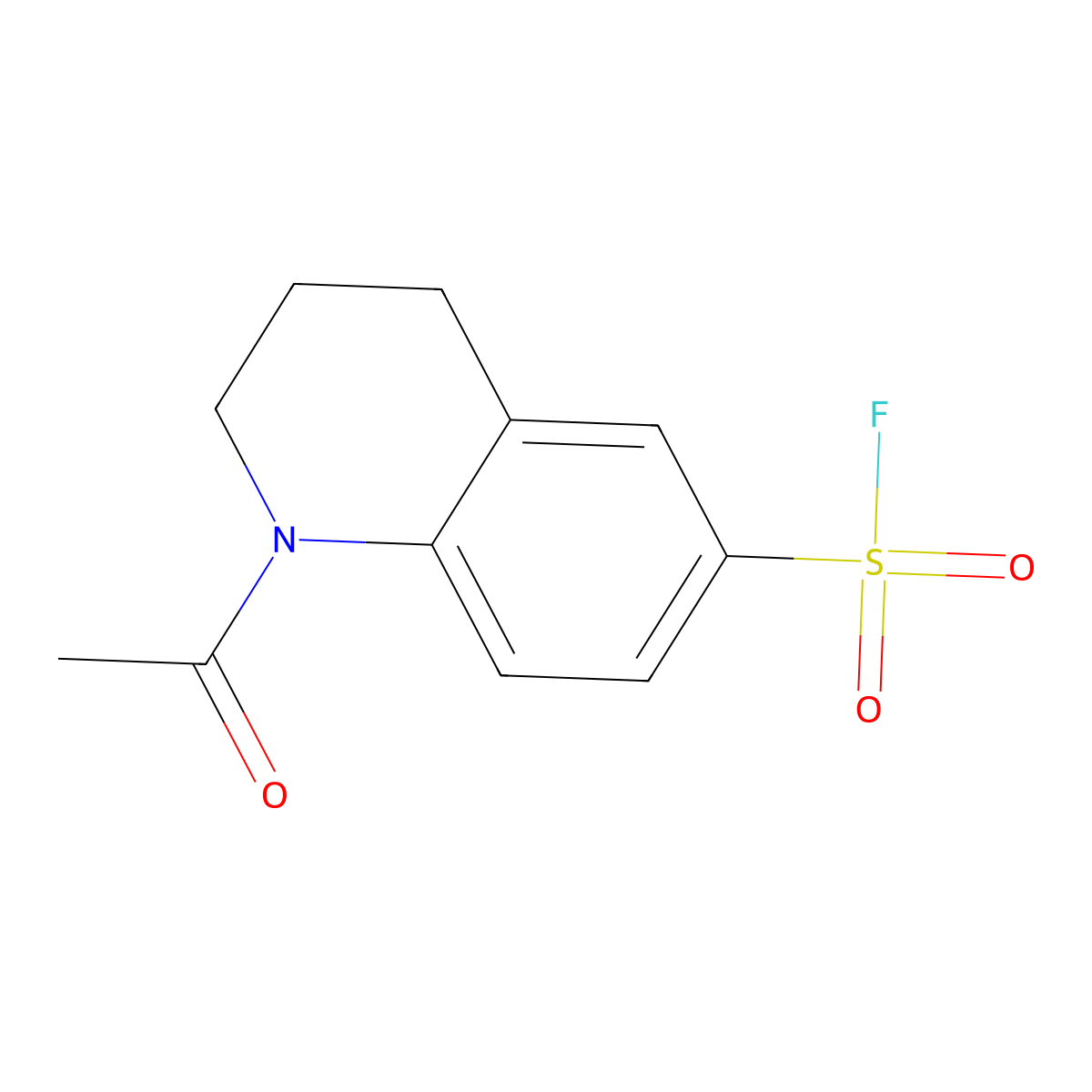 1-Acetyl-1,2,3,4-tetrahydroquinoline-6-sulfonyl fluoride molecular structure, CAS 2138342-14-8