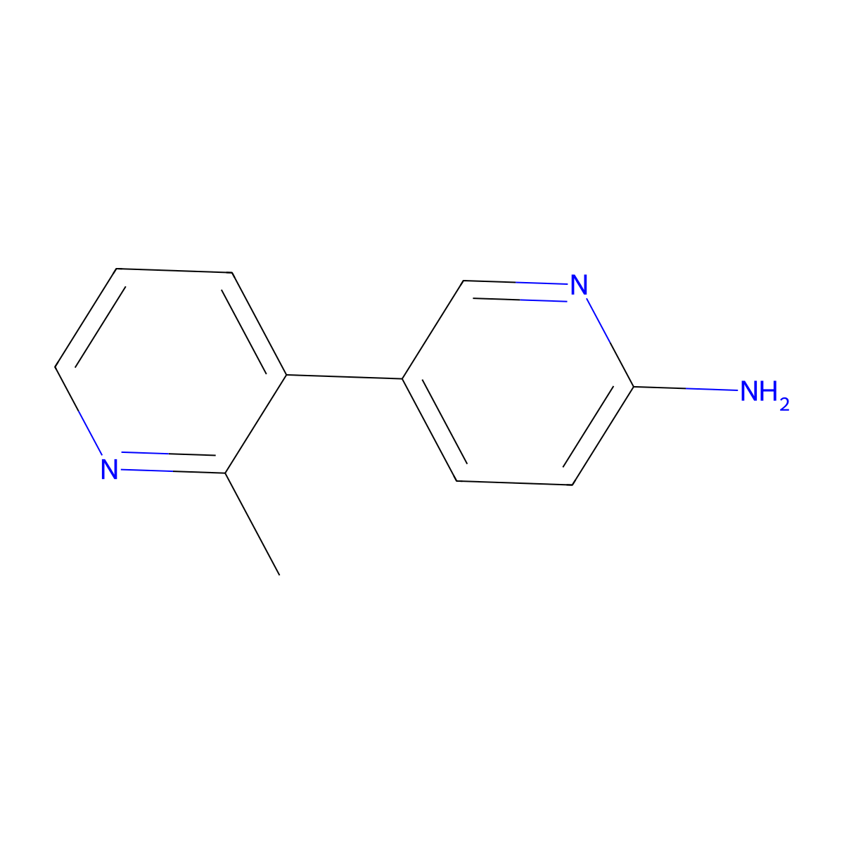 5-(2-Methylpyridin-3-yl)pyridin-2-amine molecular structure, CAS 2138344-40-6