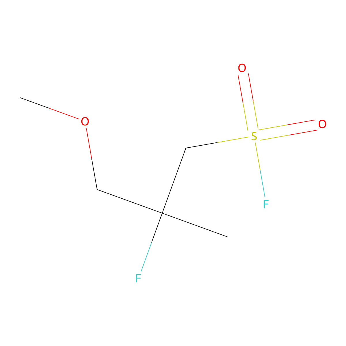 2-Fluoro-3-methoxy-2-methylpropane-1-sulfonyl fluoride molecular structure, CAS 2138345-10-3