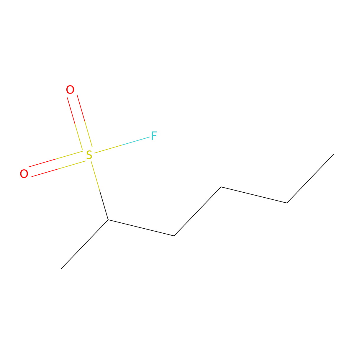 Hexane-2-sulfonyl fluoride molecular structure, CAS 2138345-93-2
