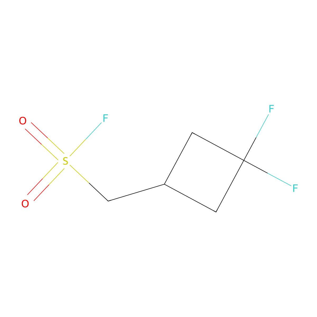 (3,3-Difluorocyclobutyl)methanesulfonyl fluoride molecular structure, CAS 2138347-16-5