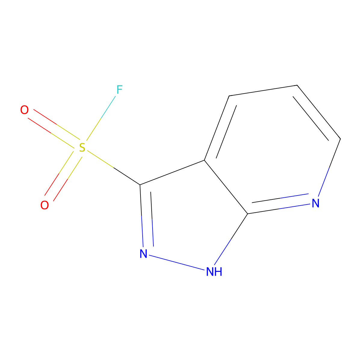 1H-pyrazolo[3,4-b]pyridine-3-sulfonyl fluoride molecular structure, CAS 2138347-23-4