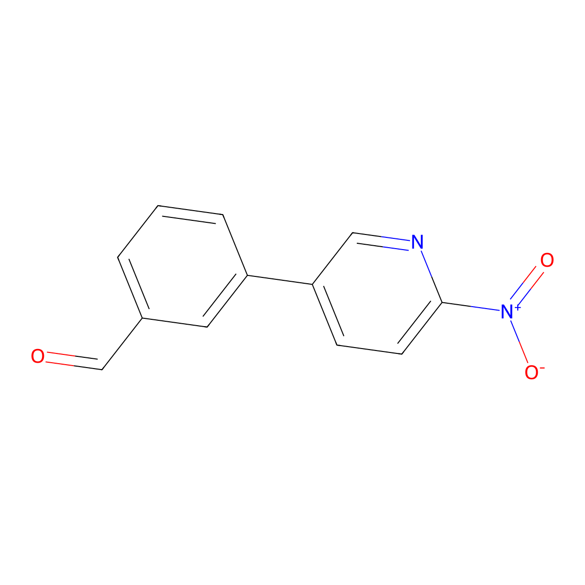 3-(6-Nitropyridin-3-yl)benzaldehyde molecular structure, CAS 2138348-22-6