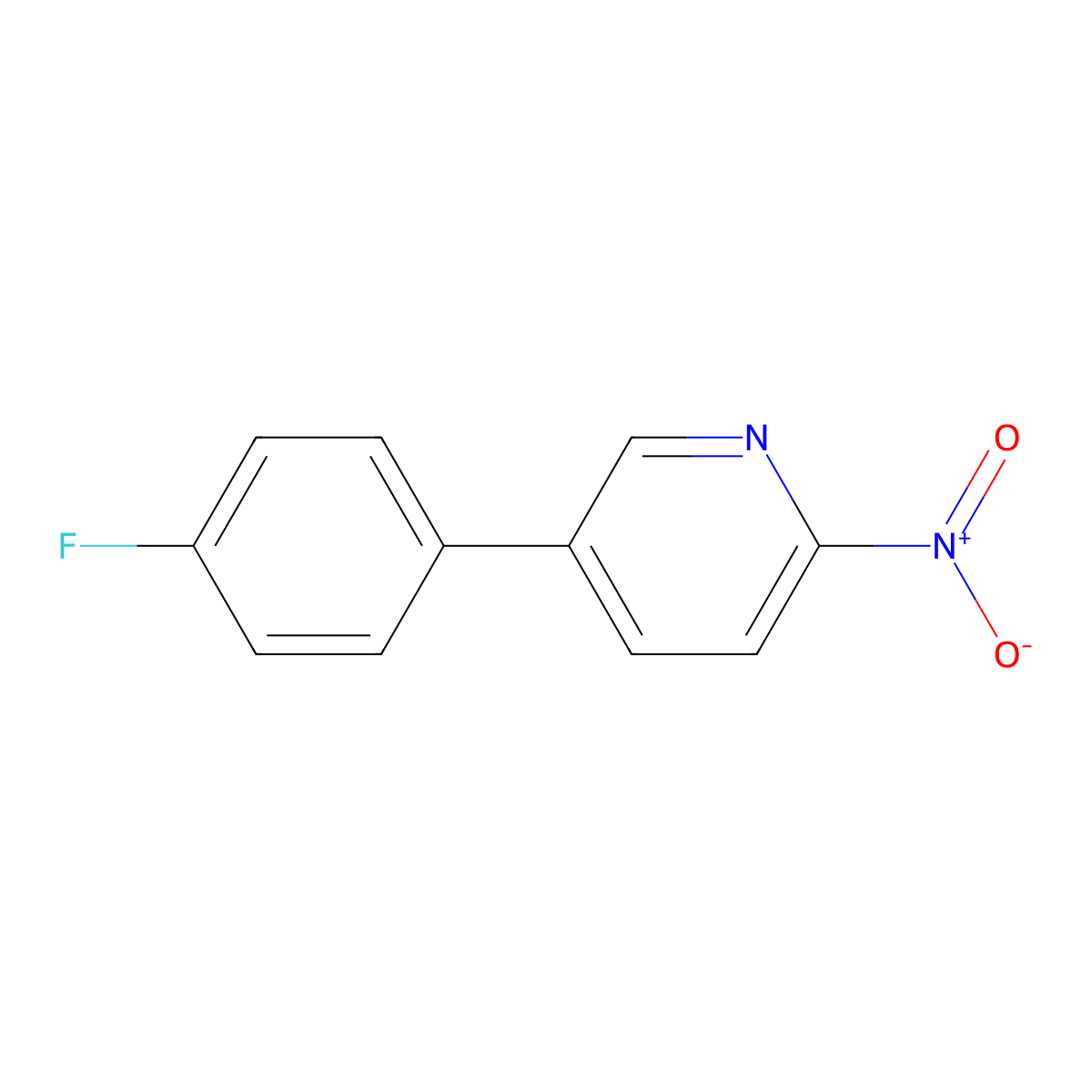 5-(4-Fluorophenyl)-2-nitropyridine molecular structure, CAS 2138348-23-7