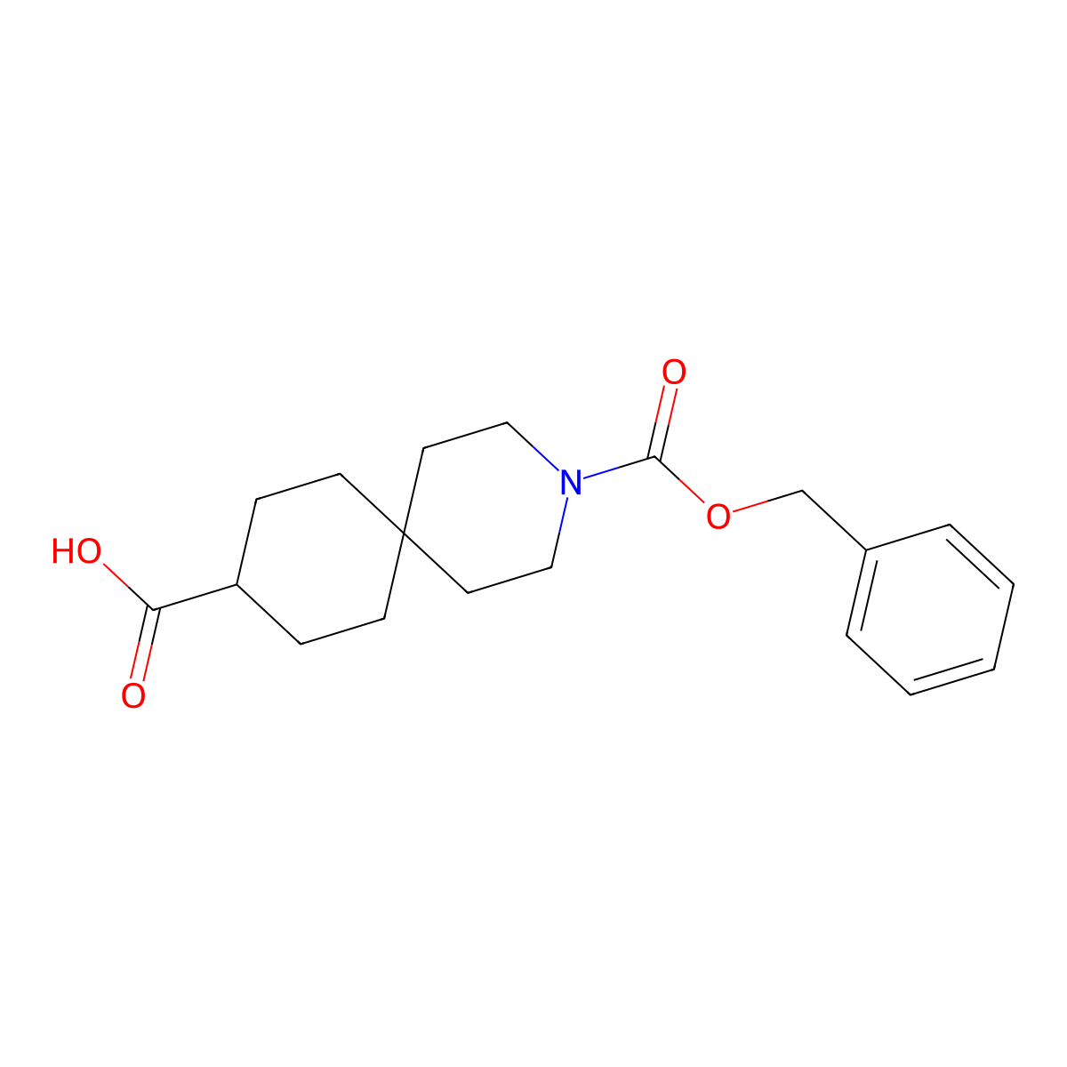 3-[(Benzyloxy)carbonyl]-3-azaspiro[5.5]undecane-9-carboxylic acid molecular structure, CAS 2138348-70-4