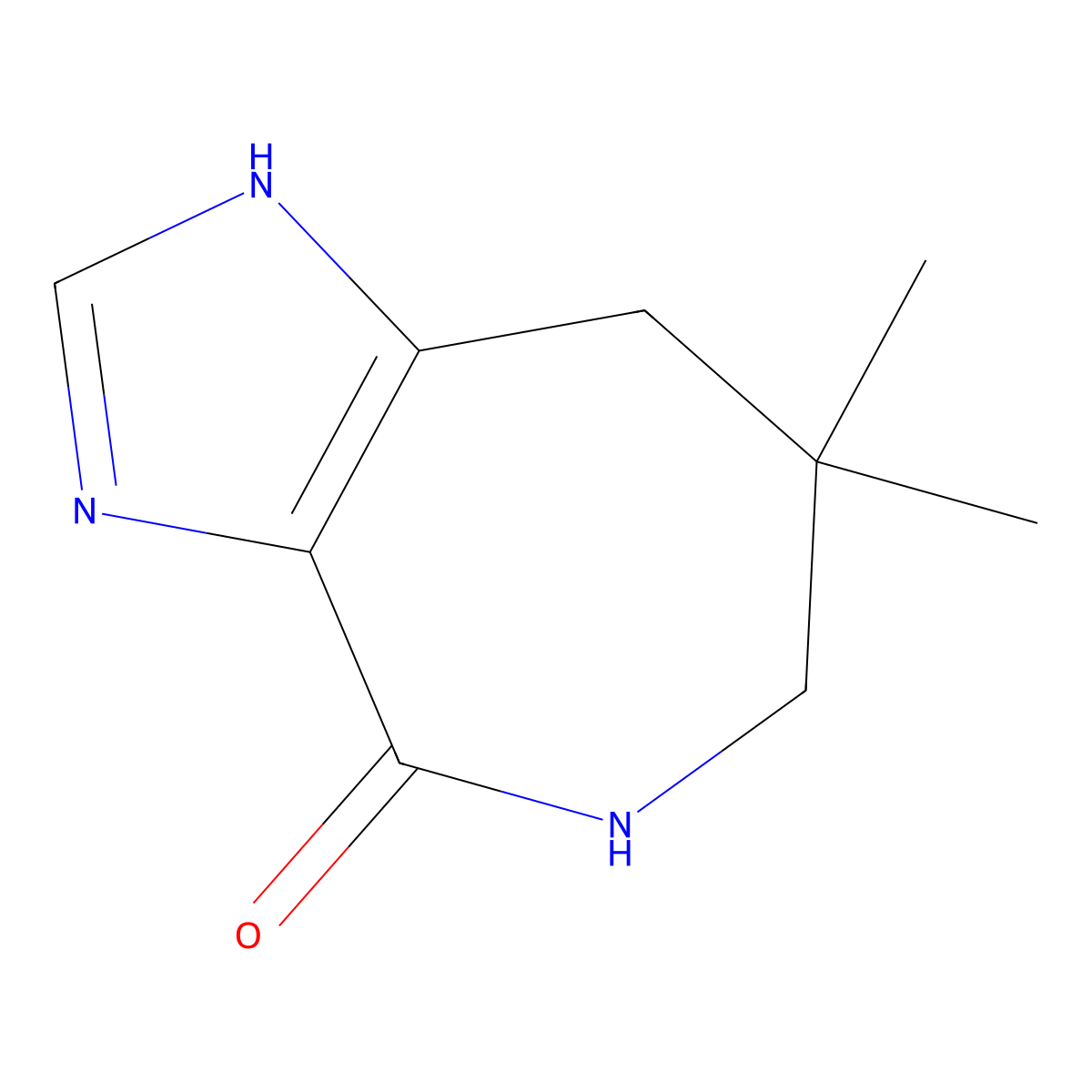 7,7-dimethyl-1H,4H,5H,6H,7H,8H-imidazo[4,5-c]azepin-4-one molecular structure, CAS 2138348-76-0